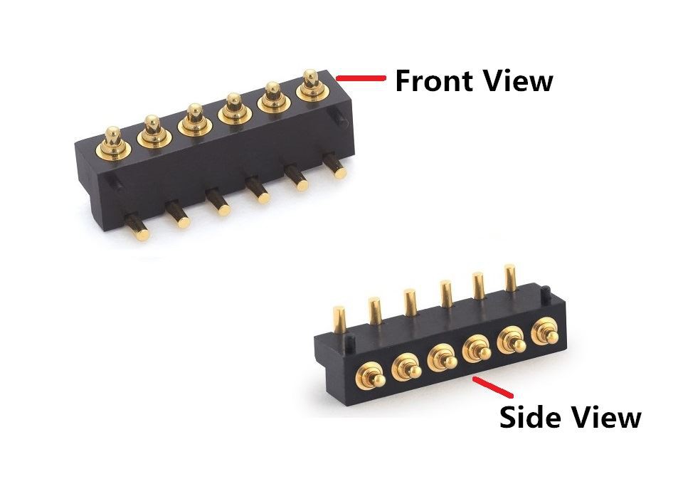 6pin Right Angle Pogo Pin connector