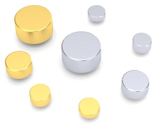 Solid belagt guld Pogo Pin