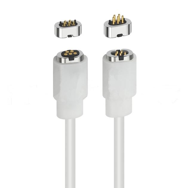 5 Pin Magnetic Connector Pogo Pin Ladekabel