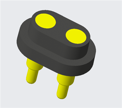2-pins vandtæt PogoPin-stik