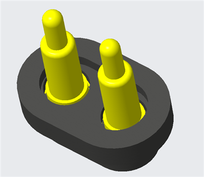 Vandtæt han- og hun-Pogo-stiftstik