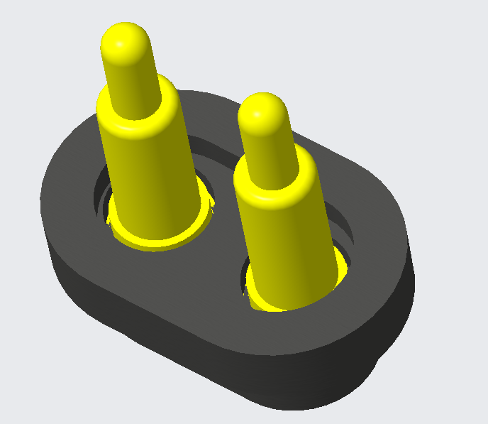 Vandtæt han- og hun-Pogo-stiftstik